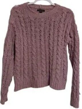 Soft Pink Size X-Small Knit Longsleeve Sweater